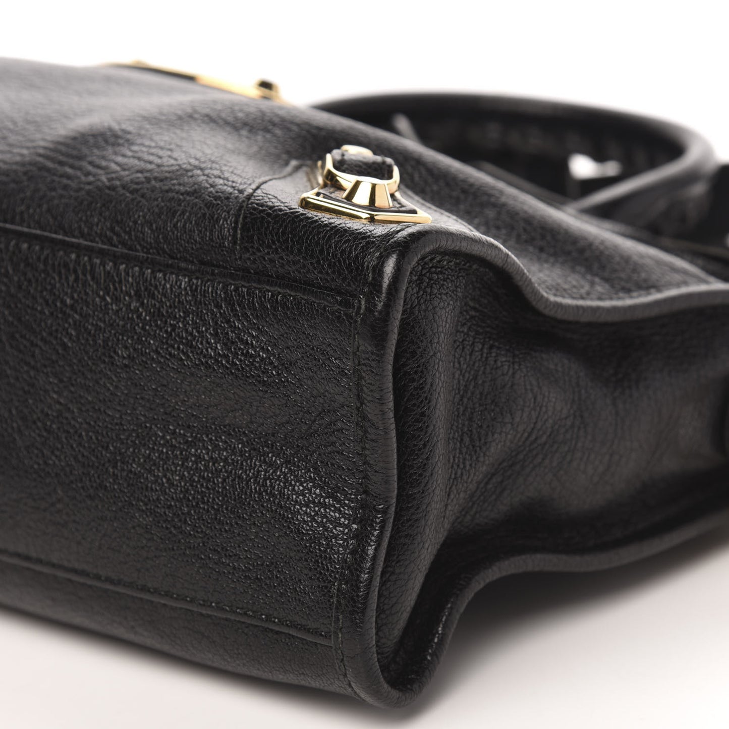Chevre Gold Metallic Edge Hardware S City Black