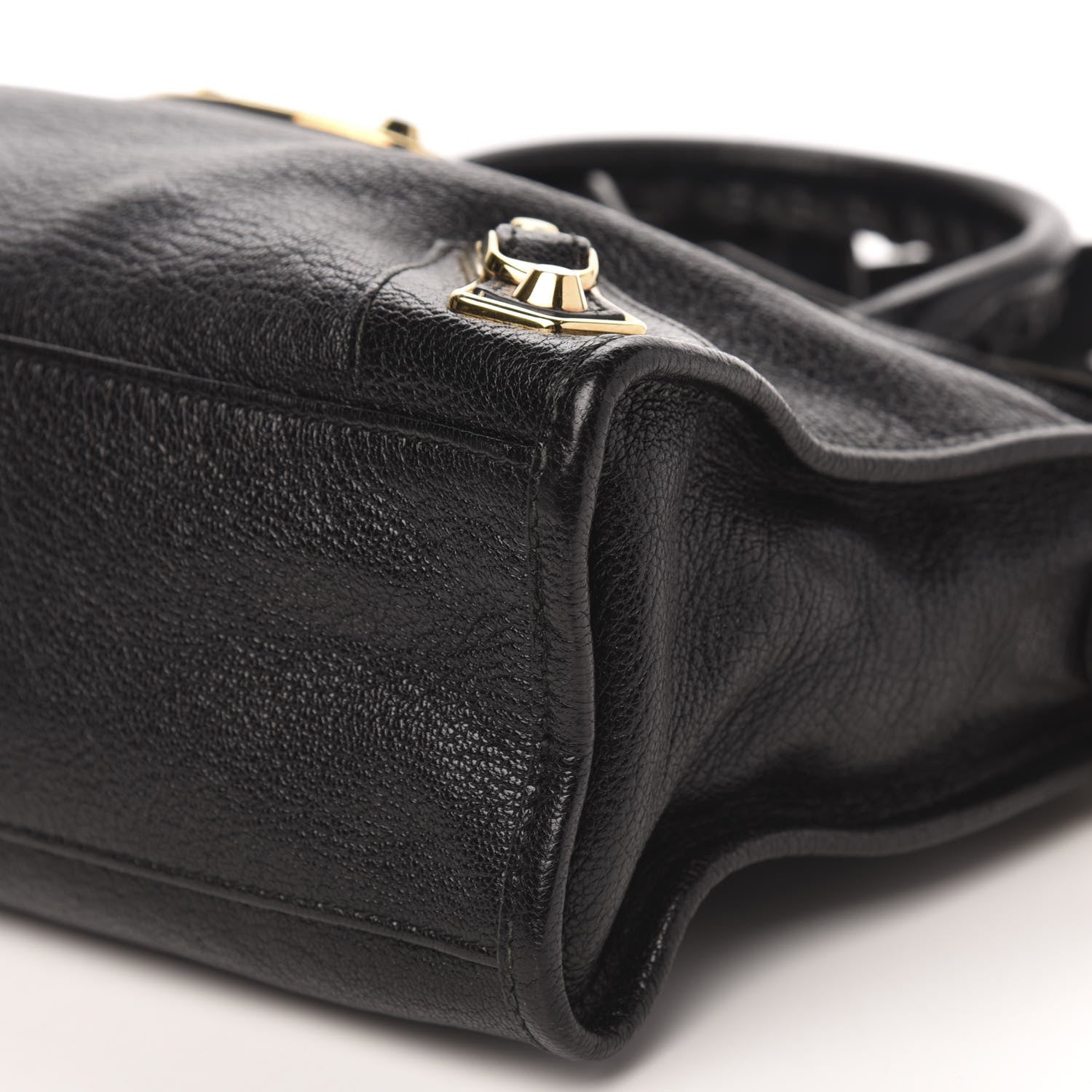 Balenciaga Chevre Gold Metallic Edge Hardware S City Black 9 of 12