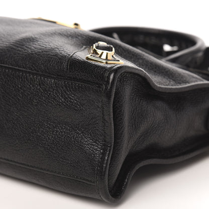 Balenciaga Chevre Gold Metallic Edge Hardware S City Black 9 of 12
