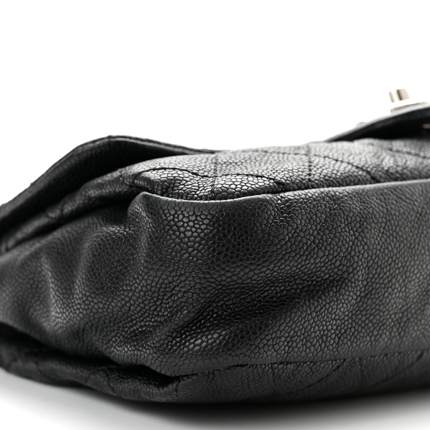 Caviar Quilted Medium Simply CC Flap Black