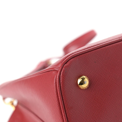 Prada Saffiano Medium Galleria Double Zip Tote Fuoco 11 of 17