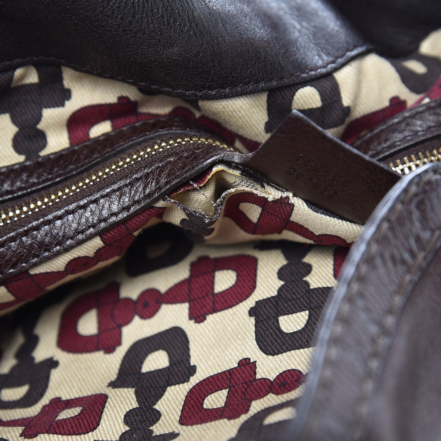 Calfskin Large Indy Top Handle Hobo Dark Brown