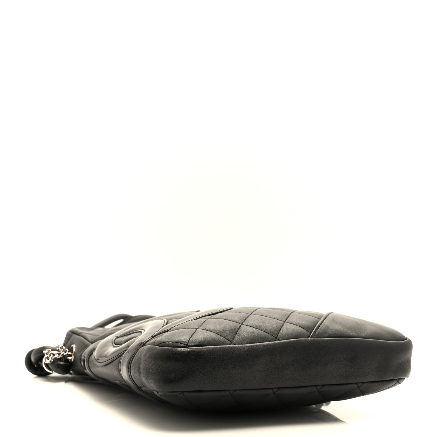 Calfskin Quilted Medium Cambon Messenger Black