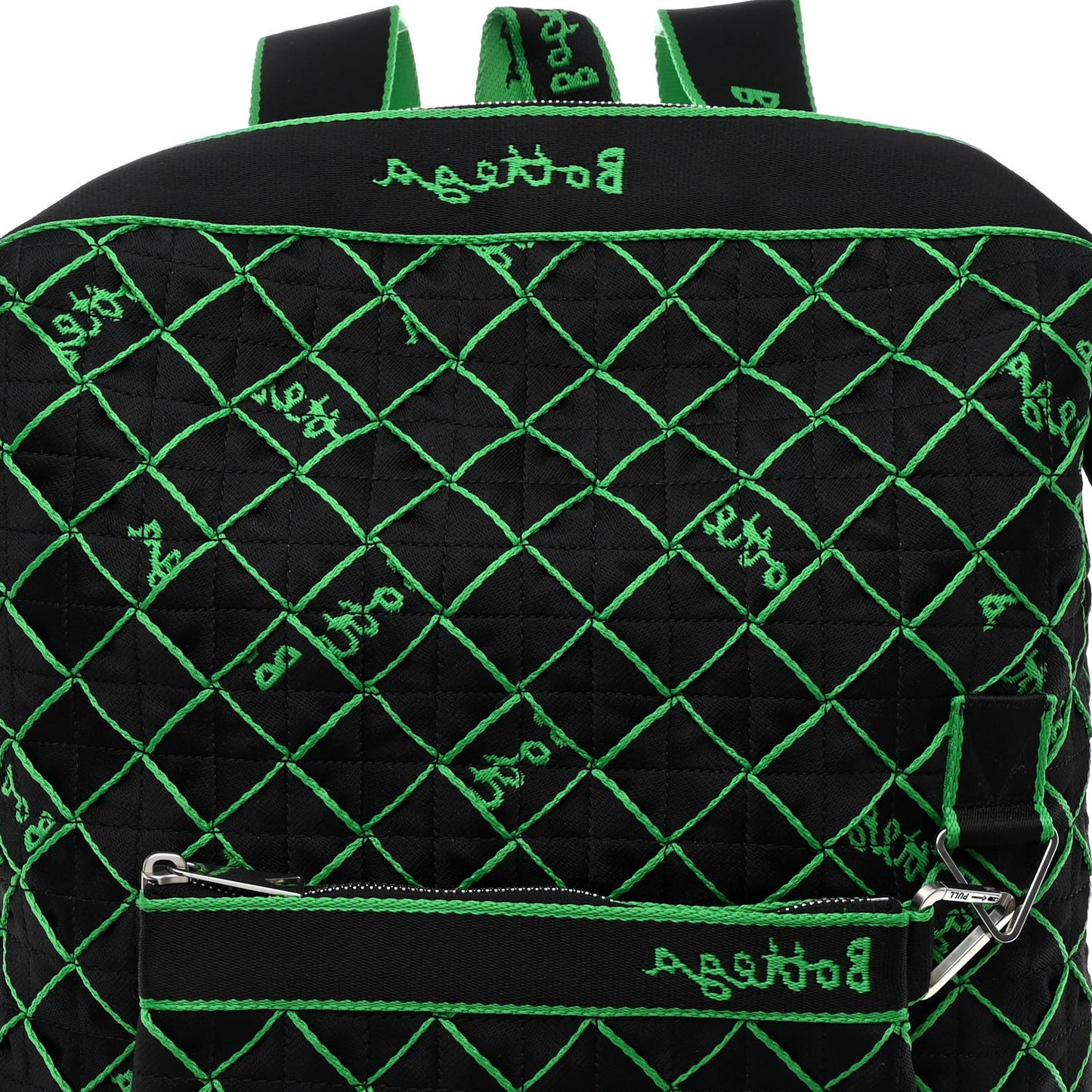 Webbing Backpack Black Parakeet