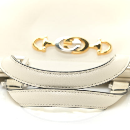 Gucci Grainy Calfskin Medium Zumi Top Handle Bag Mystic White 13 of 13
