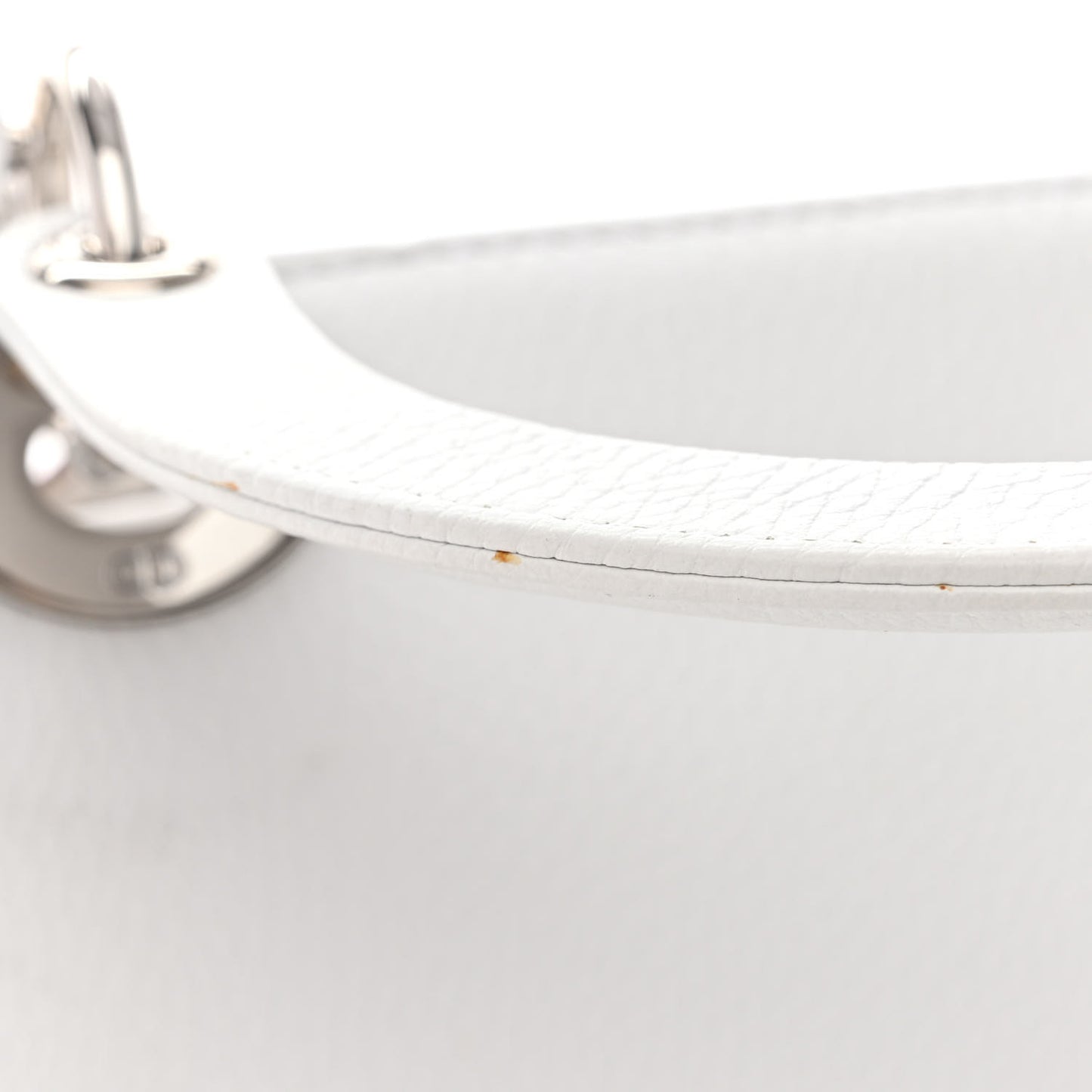 Deerskin Floral Printed Medium Lady Dior White