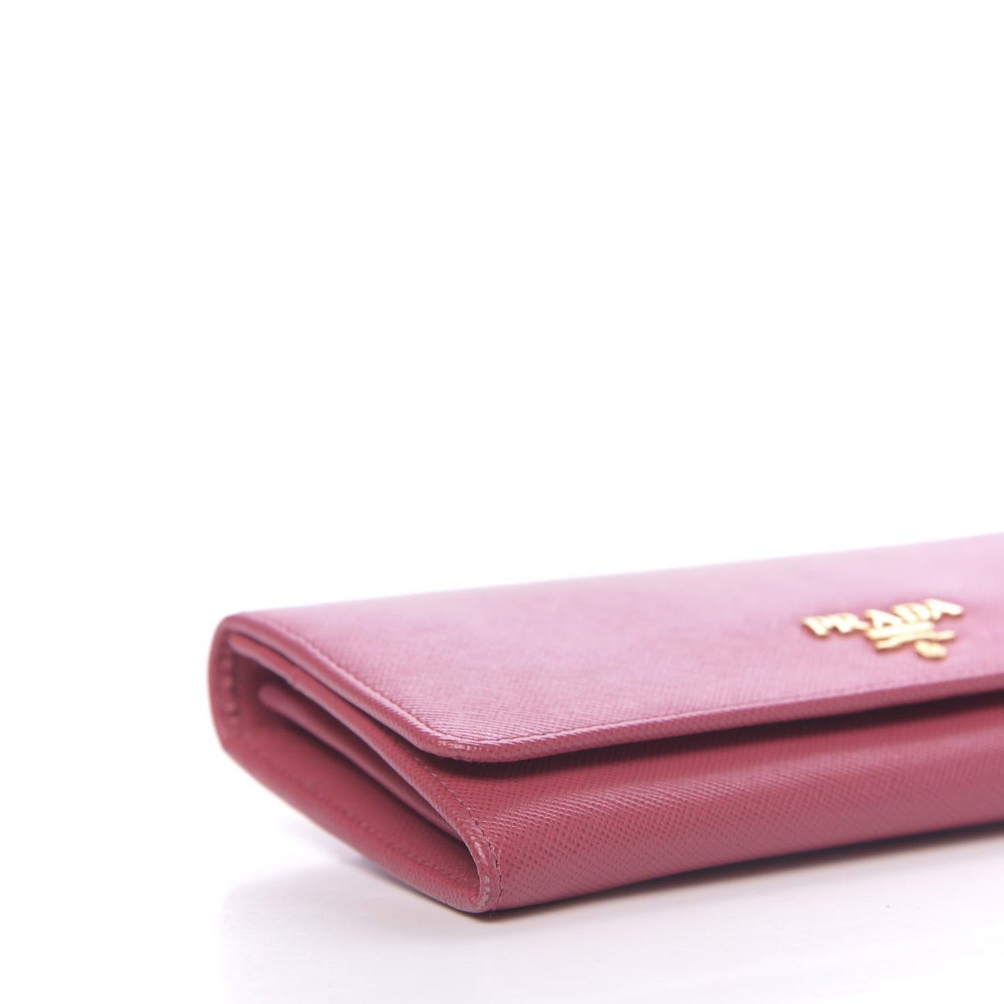 Saffiano Metal Continental Flap Wallet Peonia