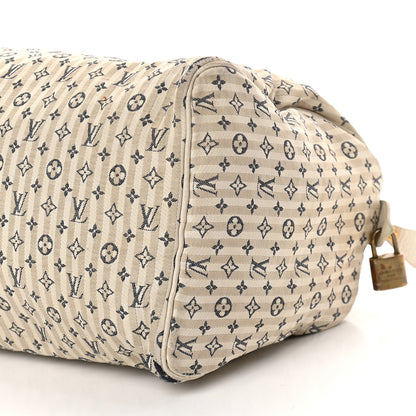 Louis Vuitton Mini Lin Croisette Speedy 30 Blue 7 of 11