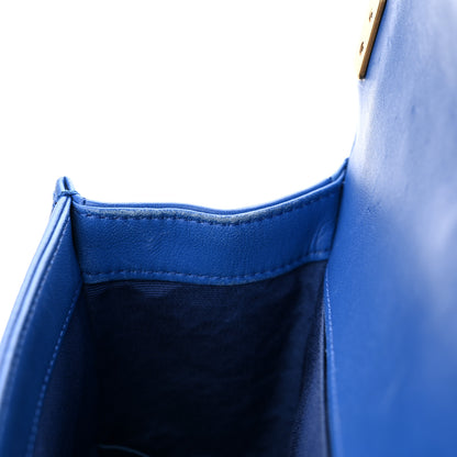 Chanel Lambskin Quilted Medium Boy Flap Blue 12 of 17