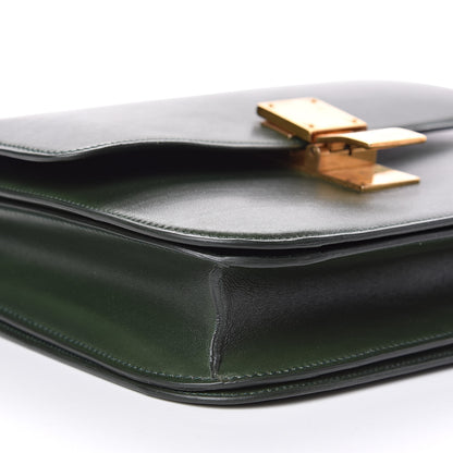 Celine Box Calfskin Medium Classic Box Flap Bag Dark Green 8 of 12