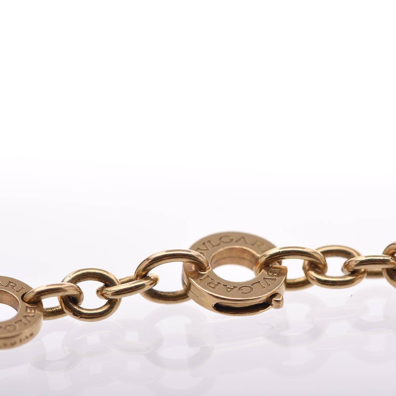 Bulgari 18K Yellow Gold Tondo Sole Charm Bracelet 3 of 5