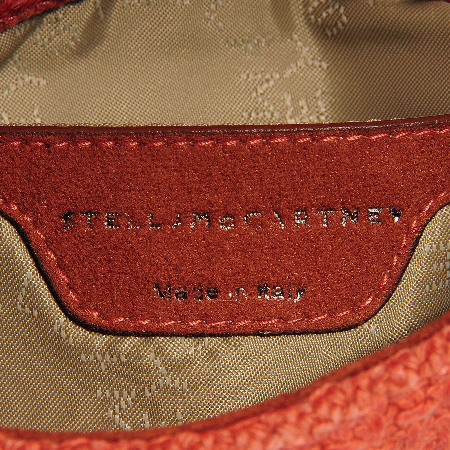 Woven Boucle Fold Over Falabella Clutch