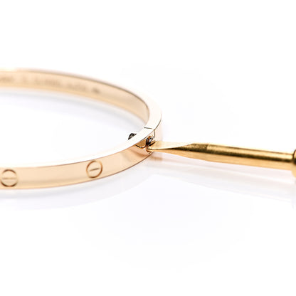 Cartier 18K Yellow Gold Small LOVE Bracelet 15 5 of 6