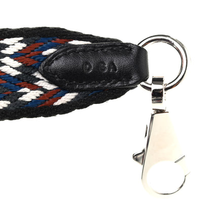 Hermes Toile Swift 25mm Sangle Cavale Shoulder Strap Black White Deep Blue 4 of 6