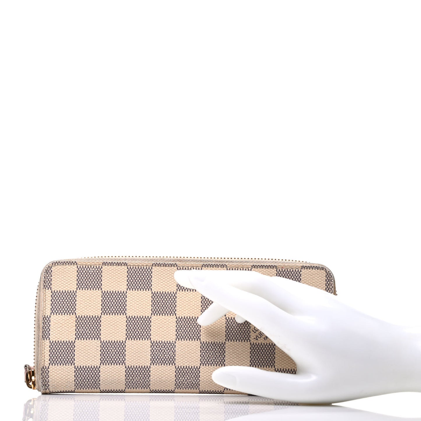 Damier Azur Clemence Wallet Rose Ballerine
