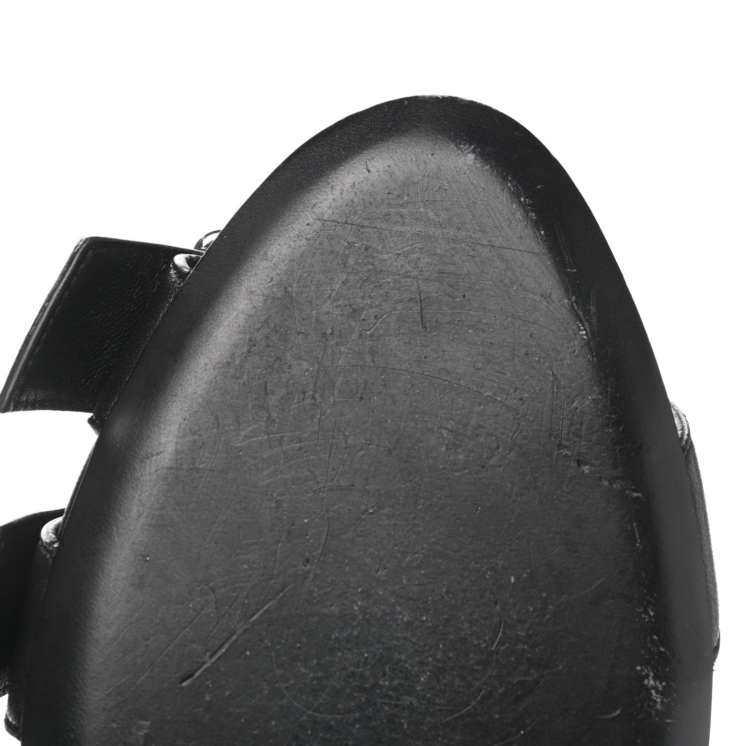 Balenciaga Shiny Sheepskin Bluckle K 80mm Sandals 41 Black 9 of 10