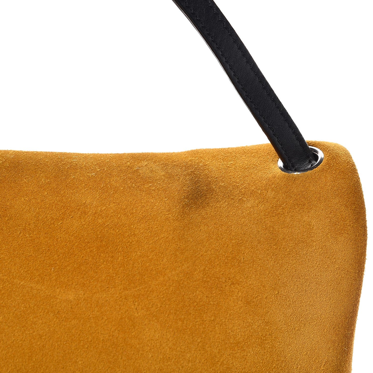 Celine Calfskin Suede All Soft Shoulder Bag Amber 11 of 19