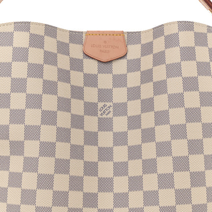 Louis Vuitton Damier Azur Graceful MM Rose Ballerine 7 of 10