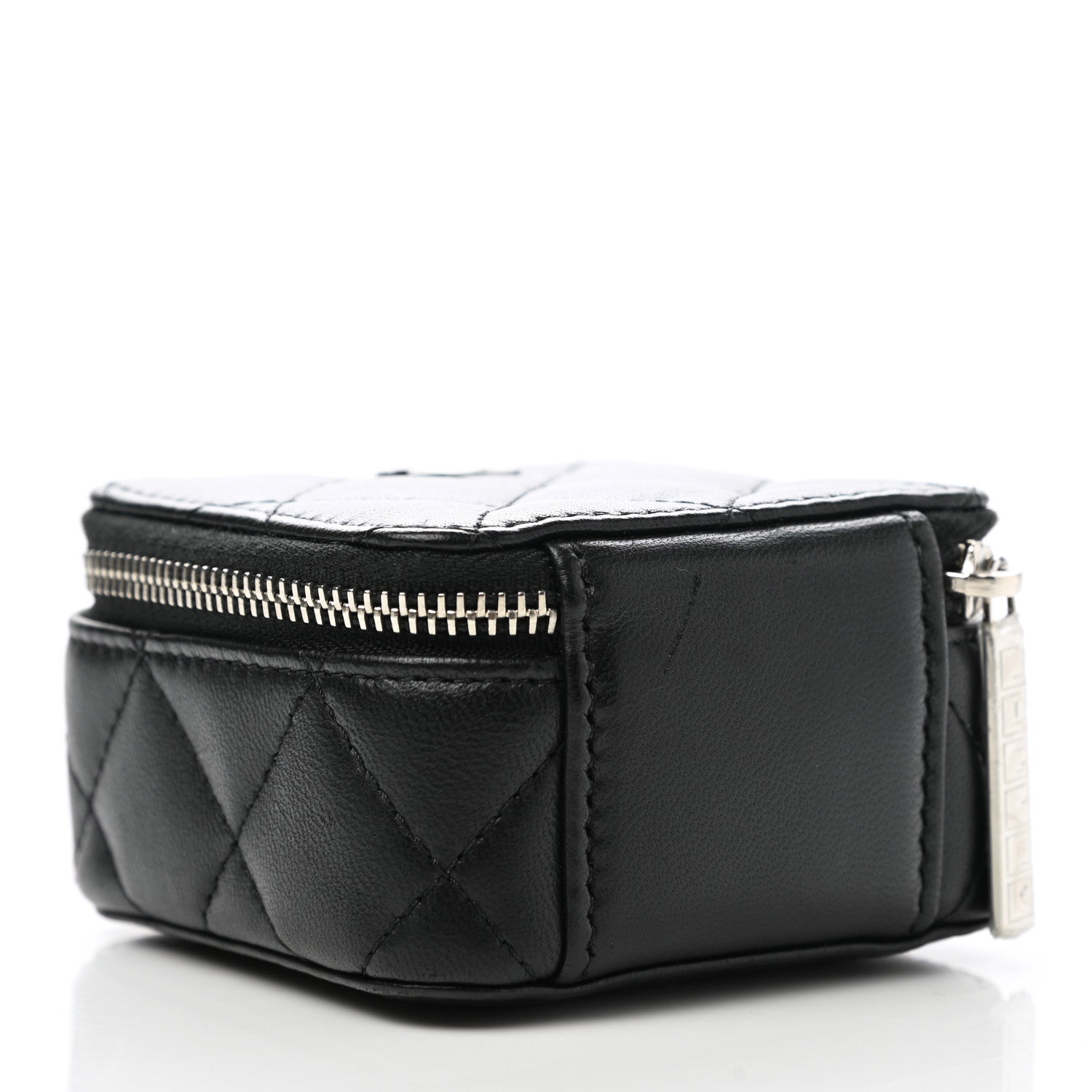 Chanel Lambskin Quilted Jewelry Travel Case Black 3 of 11
