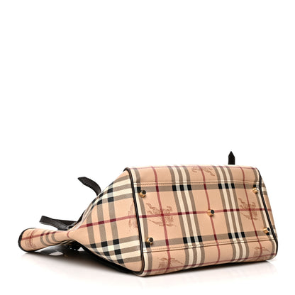 Burberry Haymarket Check Small Canterbury Tote Chocolate 4 of 12