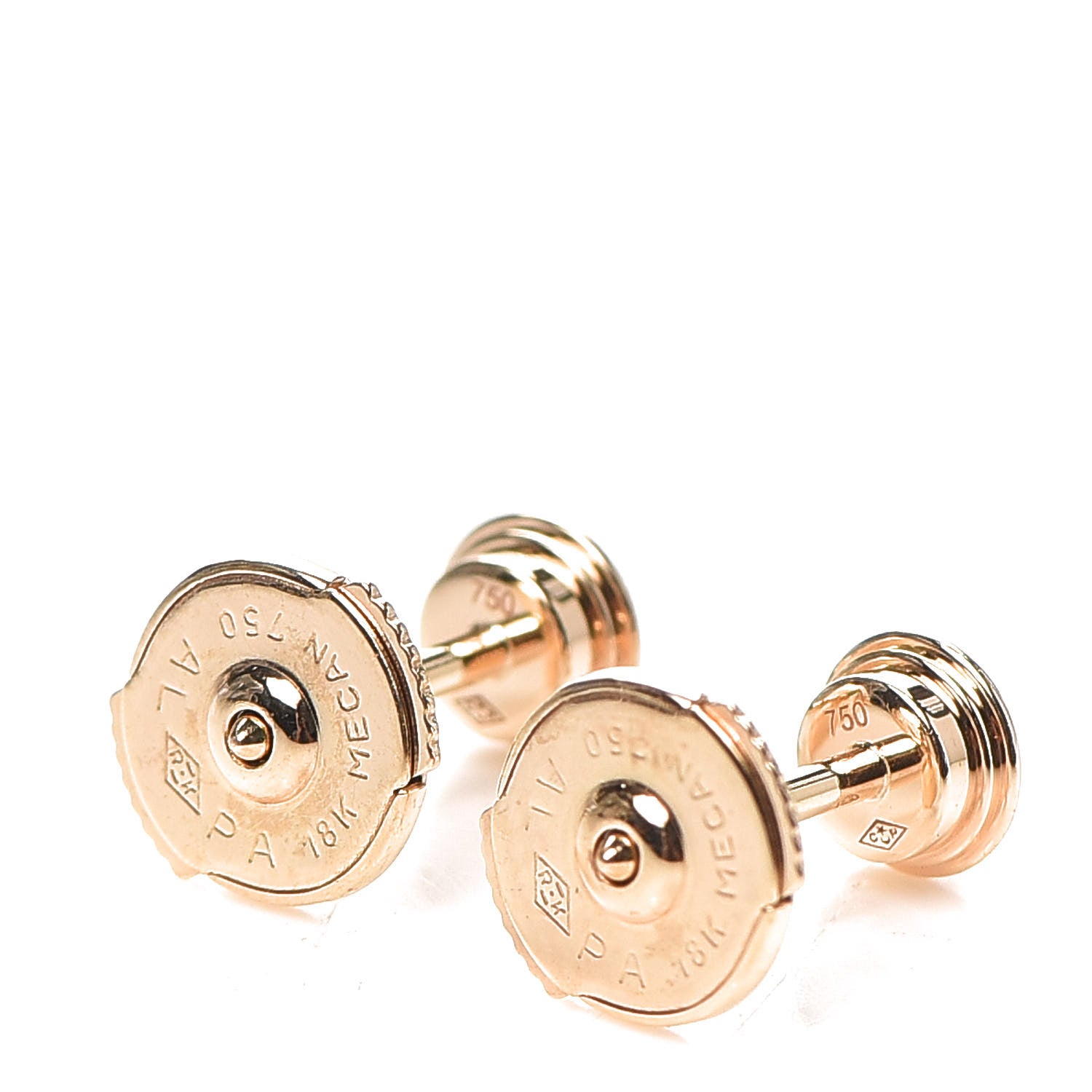 Cartier 18K Pink Gold Diamond MM D'Amour Earrings 3 of 5