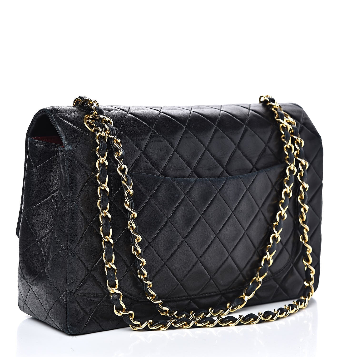 Chanel Lambskin Quilted Medium Single Flap Black 3 of 16