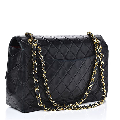 Chanel Lambskin Quilted Medium Single Flap Black 3 of 16