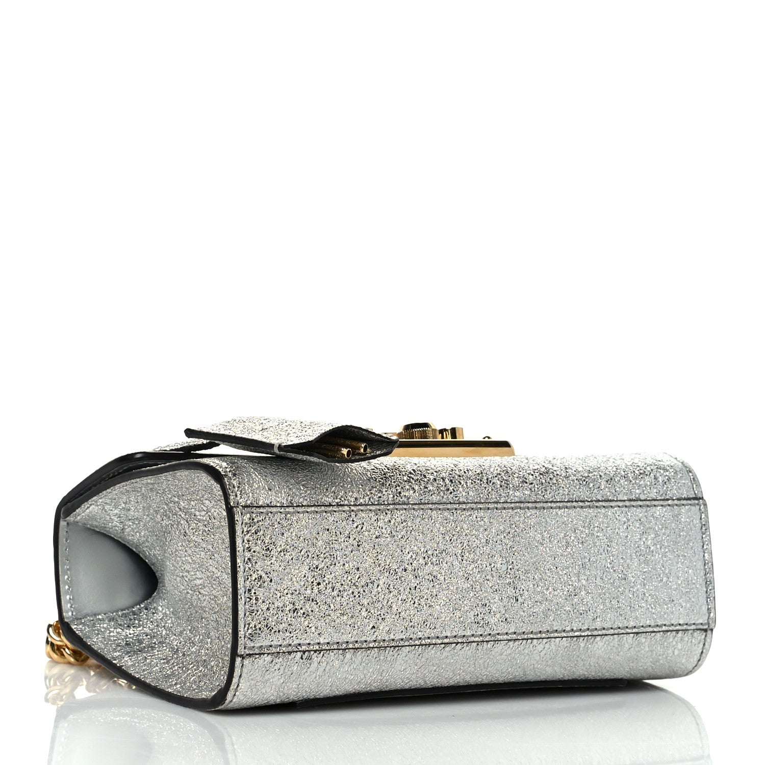 Gucci Galassia Small Padlock Shoulder Bag Argento 4 of 15