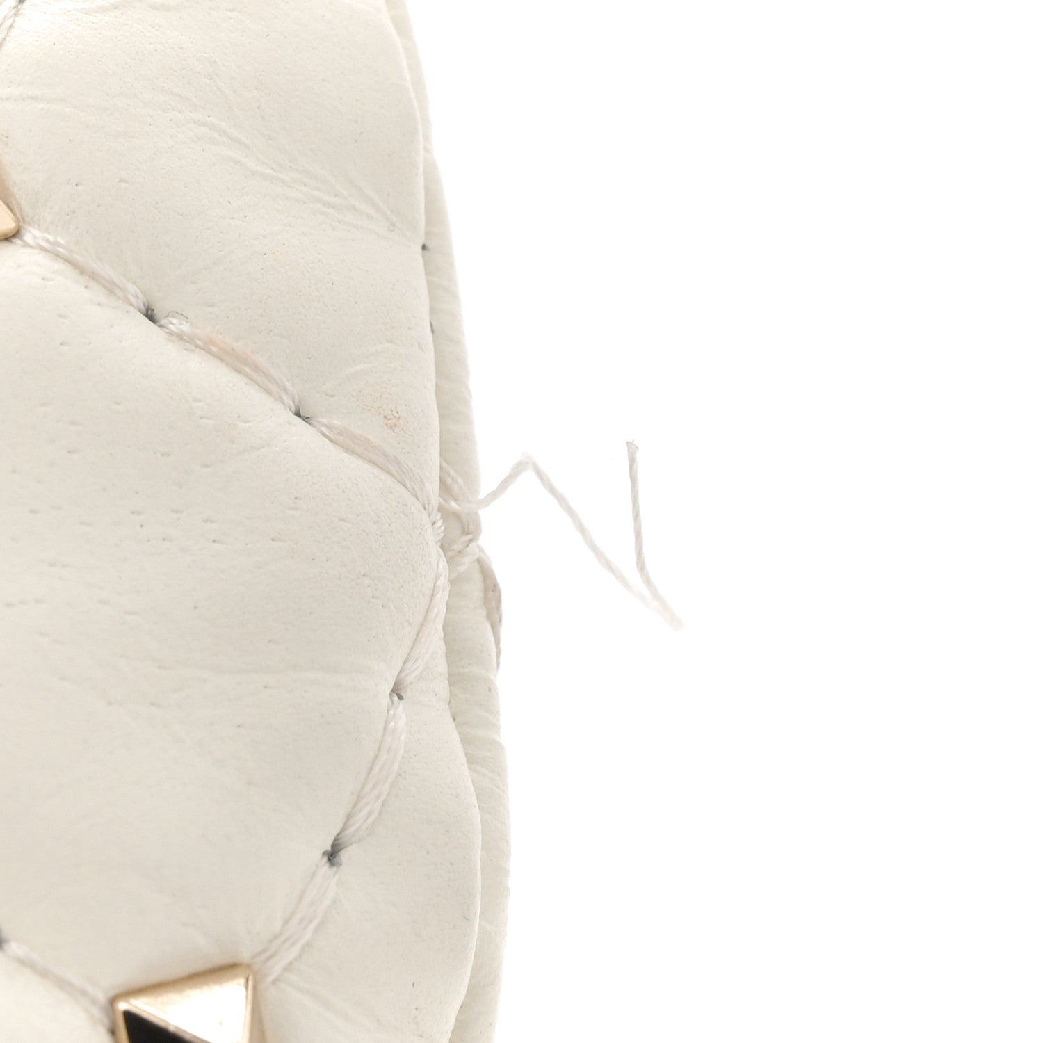 Valentino Garavani Nappa Small Rockstud Spike Hobo Ivory 10 of 13