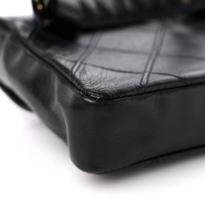 Chanel Calfskin Quilted Flap Waist Belt Bag Black 11 of 14