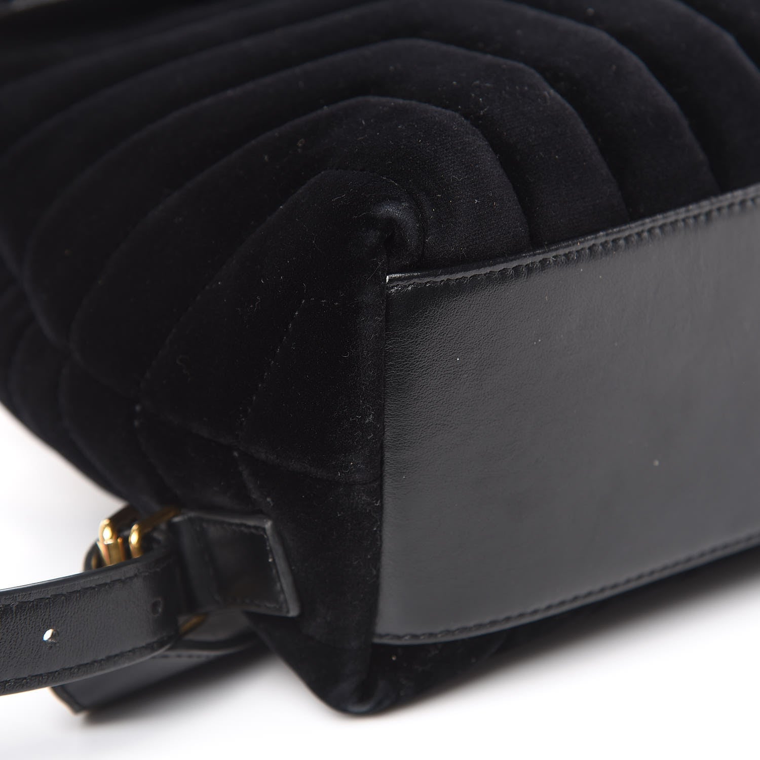 Saint Laurent Velvet Y Quilted Monogram Small Loulou Backpack Black 7 of 17