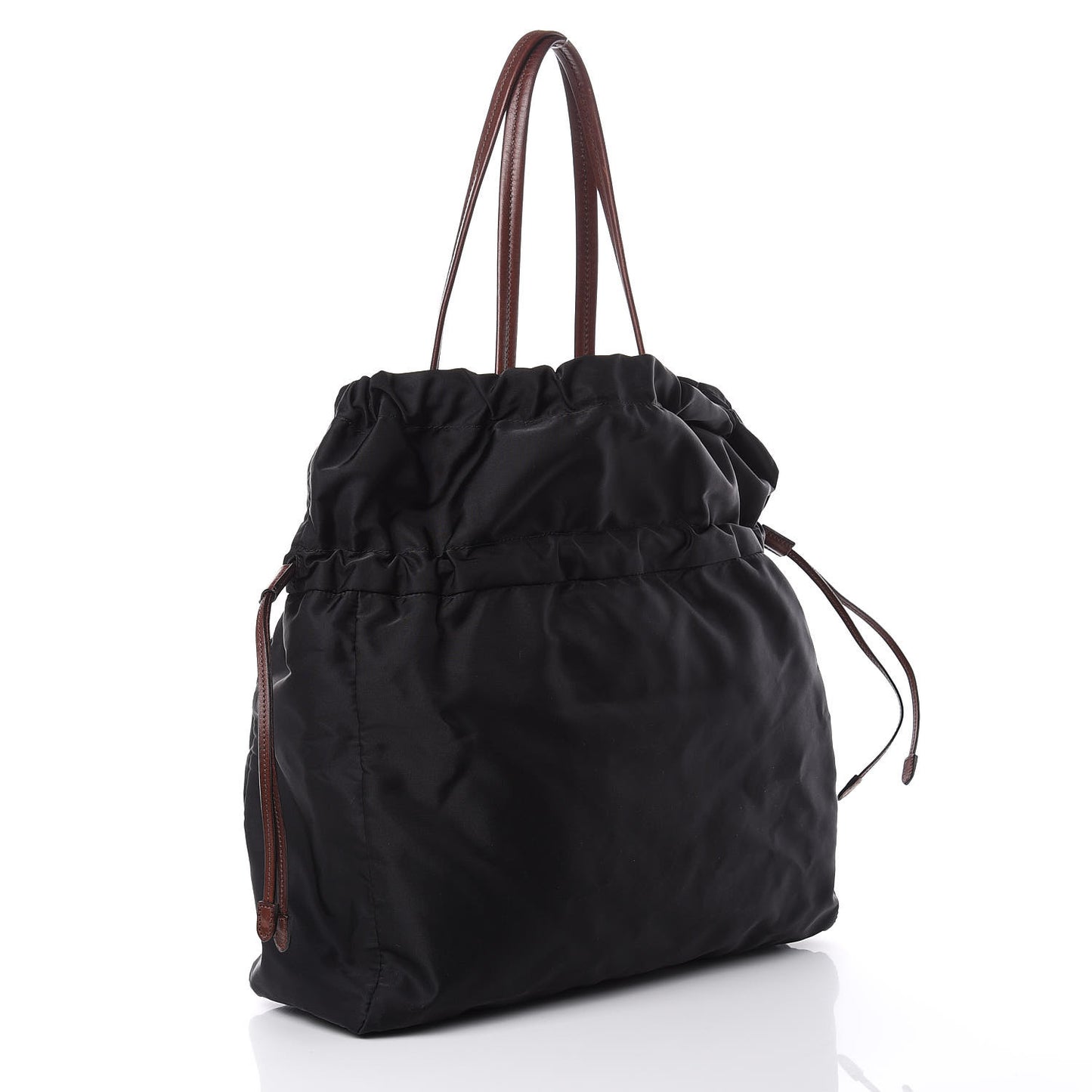 Tessuto Nylon Jacquard Logo Tote Black