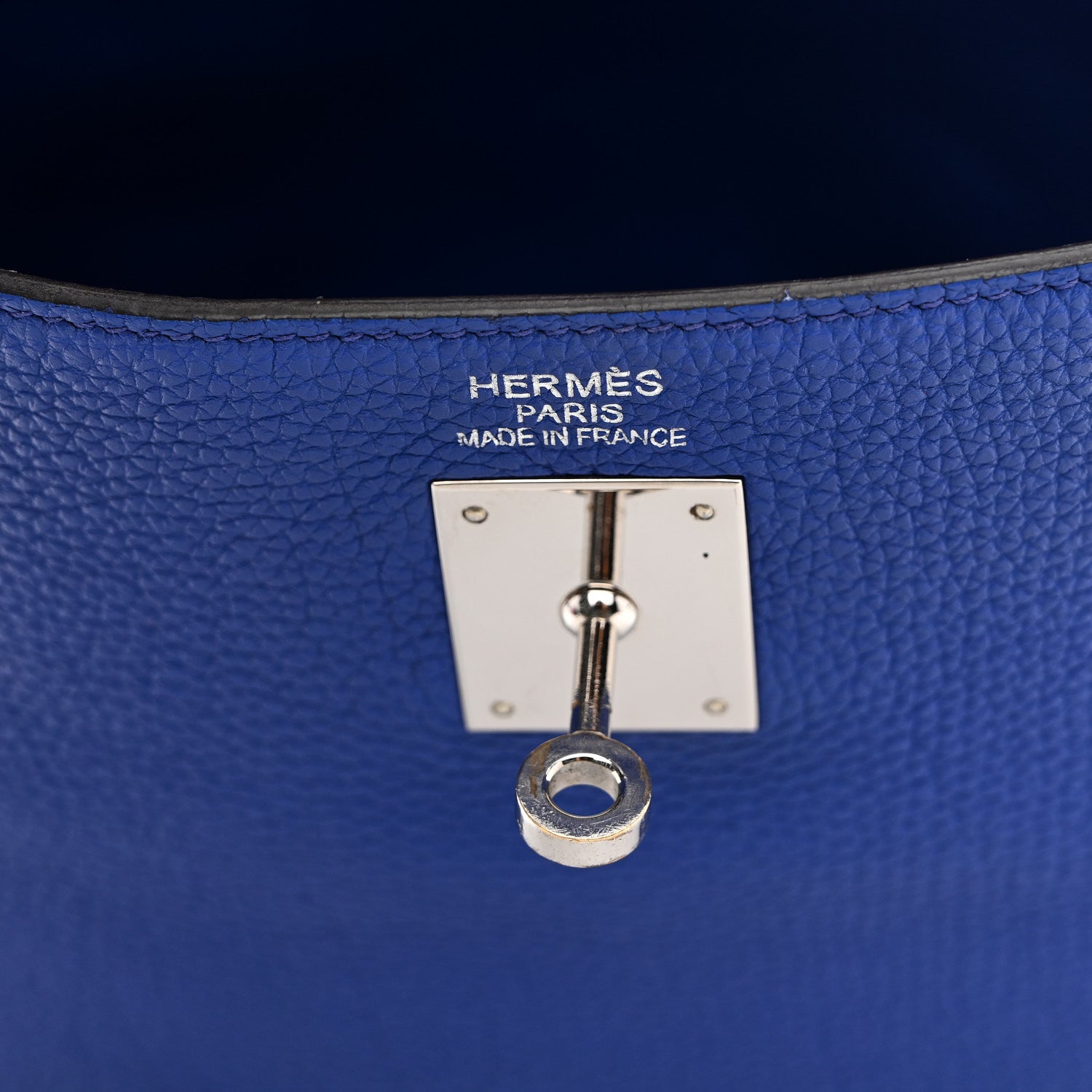 Hermes Togo Kelly Retourne 35 Bleu Electrique 6 of 15