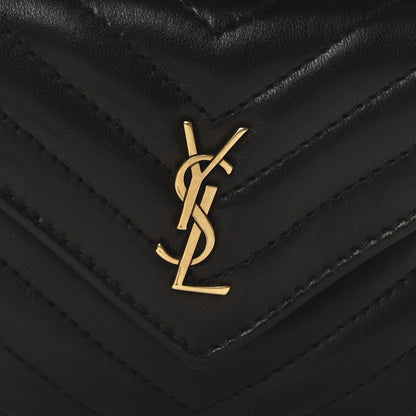 Saint Laurent Lambskin Matelasse Monogram Joe Nano Bucket Bag Black 8 of 10