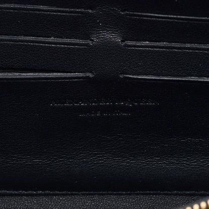 Alexander McQueen Smooth Calfskin Spider Skull Envelope Clutch Wallet Black 6 of 8