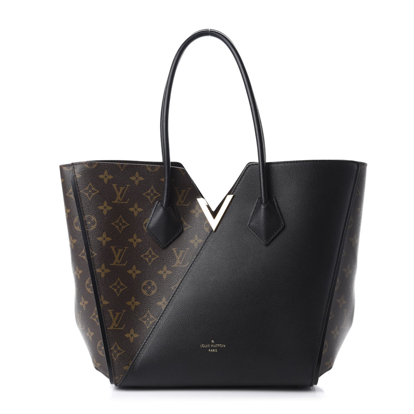 Calfskin Monogram Kimono Tote Black