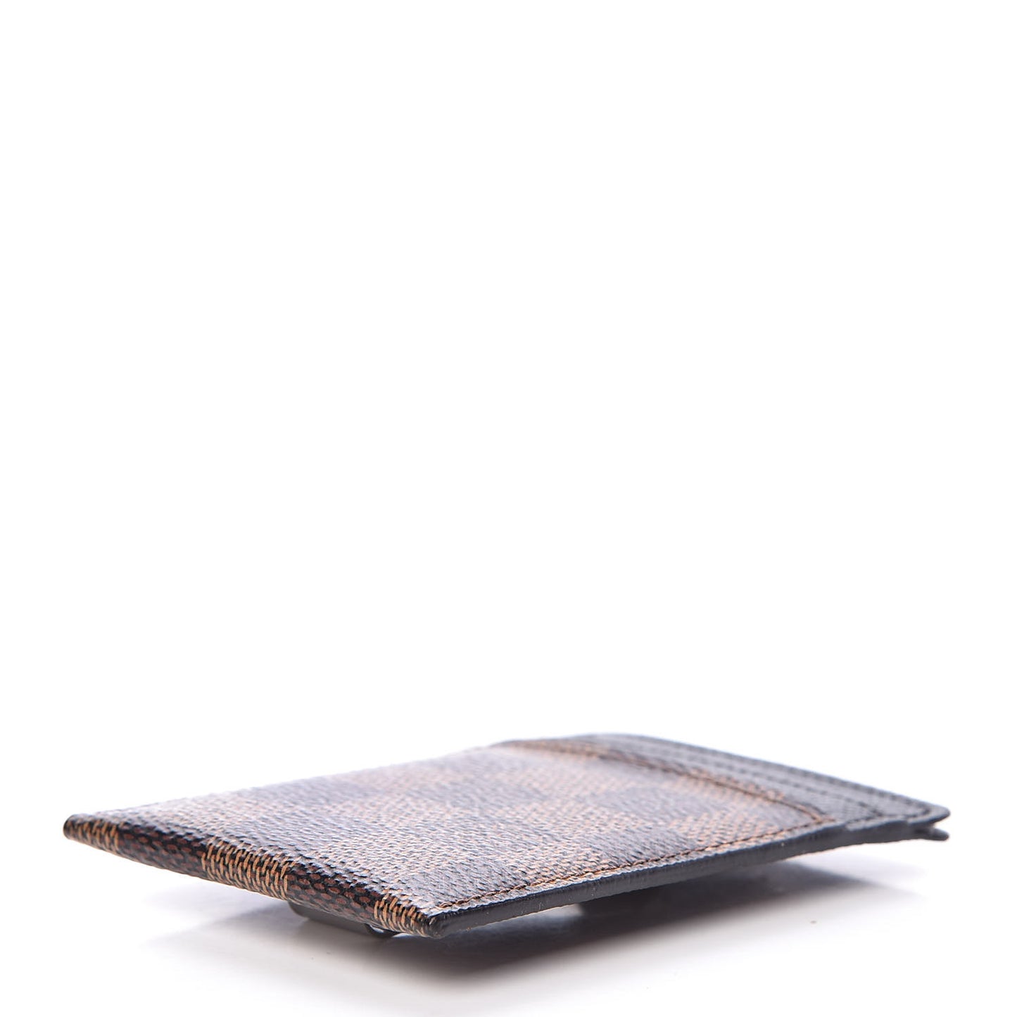 Damier Ebene Pince Card Holder Bill Clip