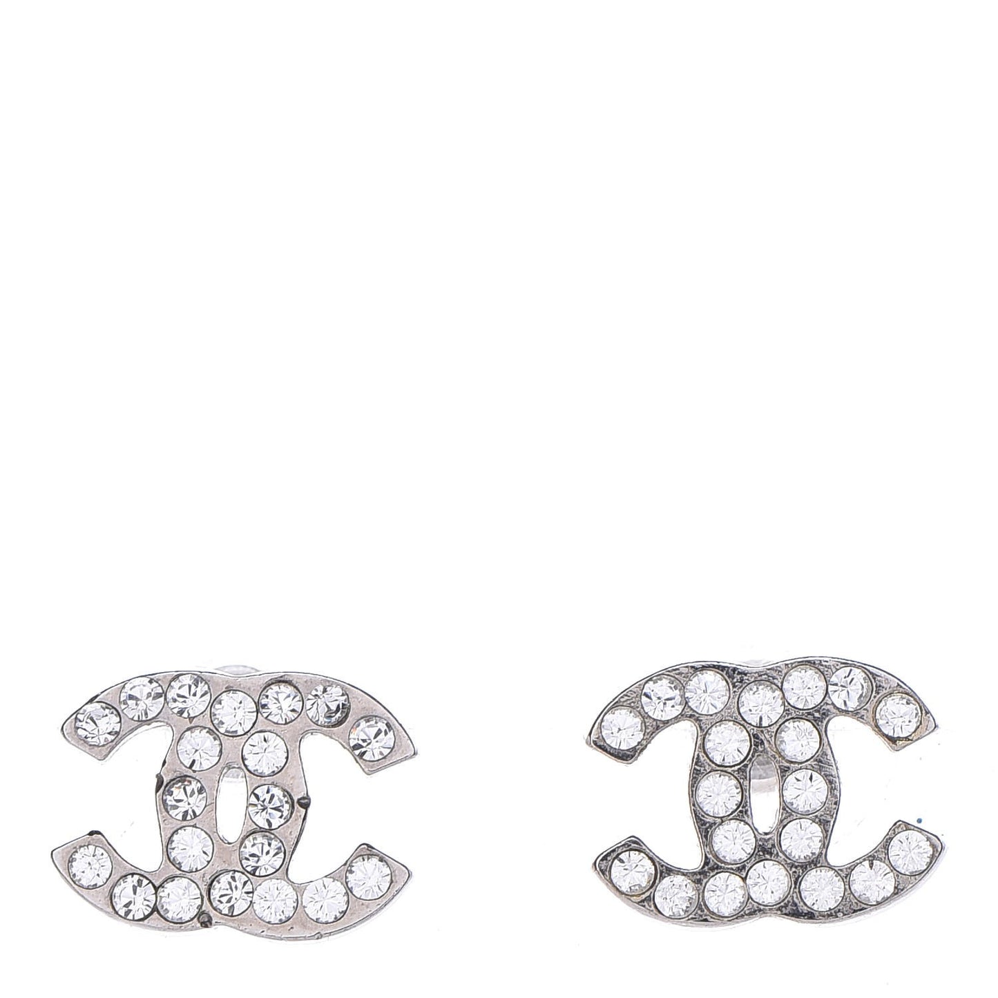 Crystal Mini Timeless CC Earrings Silver