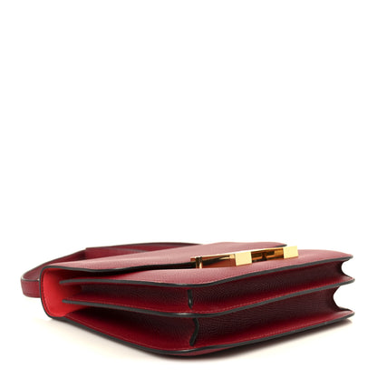 Hermes Epsom Enamel Constance 18 Rouge Grenat 4 of 11