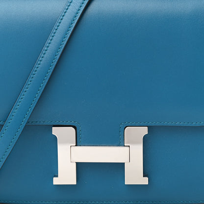 Hermes Tadelakt Constance 18 Bleu Izmir 9 of 10