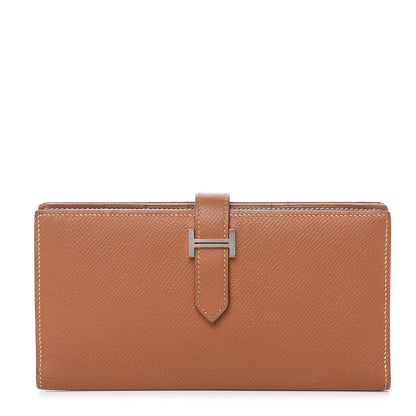 Hermes Epsom Bearn Gusset Wallet Gold 1 of 13