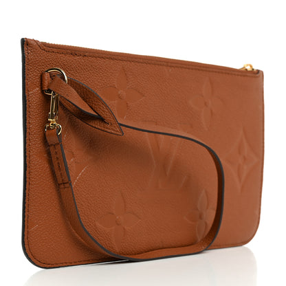 Louis Vuitton Empreinte Monogram Giant Neverfull MM Pochette Caramel 3 of 6