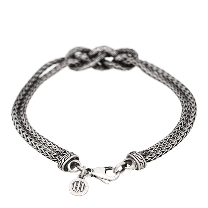 John Hardy Sterling Silver Classic Chain Knot Station Bracelet 2 of 3