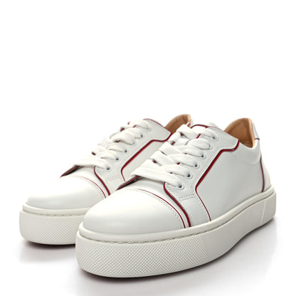 Christian Louboutin Calfskin Patent Vieirissima Flat Sneakers 38 White Multicolor 3 of 8