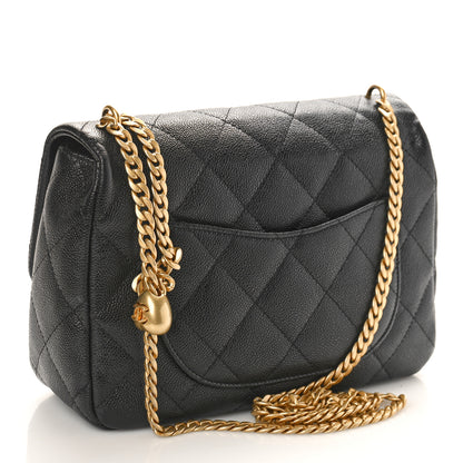 Chanel Caviar Quilted Sweetheart Flap Black 3 of 10