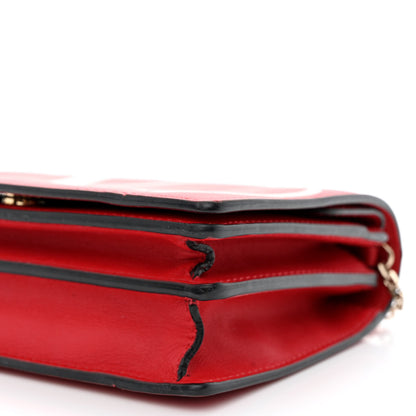 Valentino Garavani Calfskin VLogo Inlay Chain Pouch Rouge Pur White 9 of 17