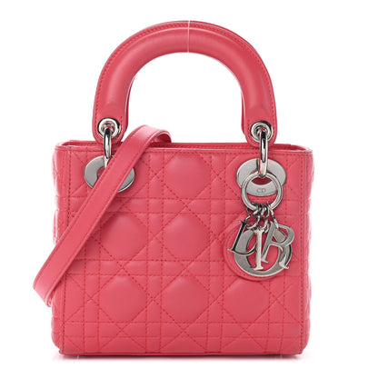 Christian Dior Lambskin Cannage Mini Lady Dior Pink 1 of 9