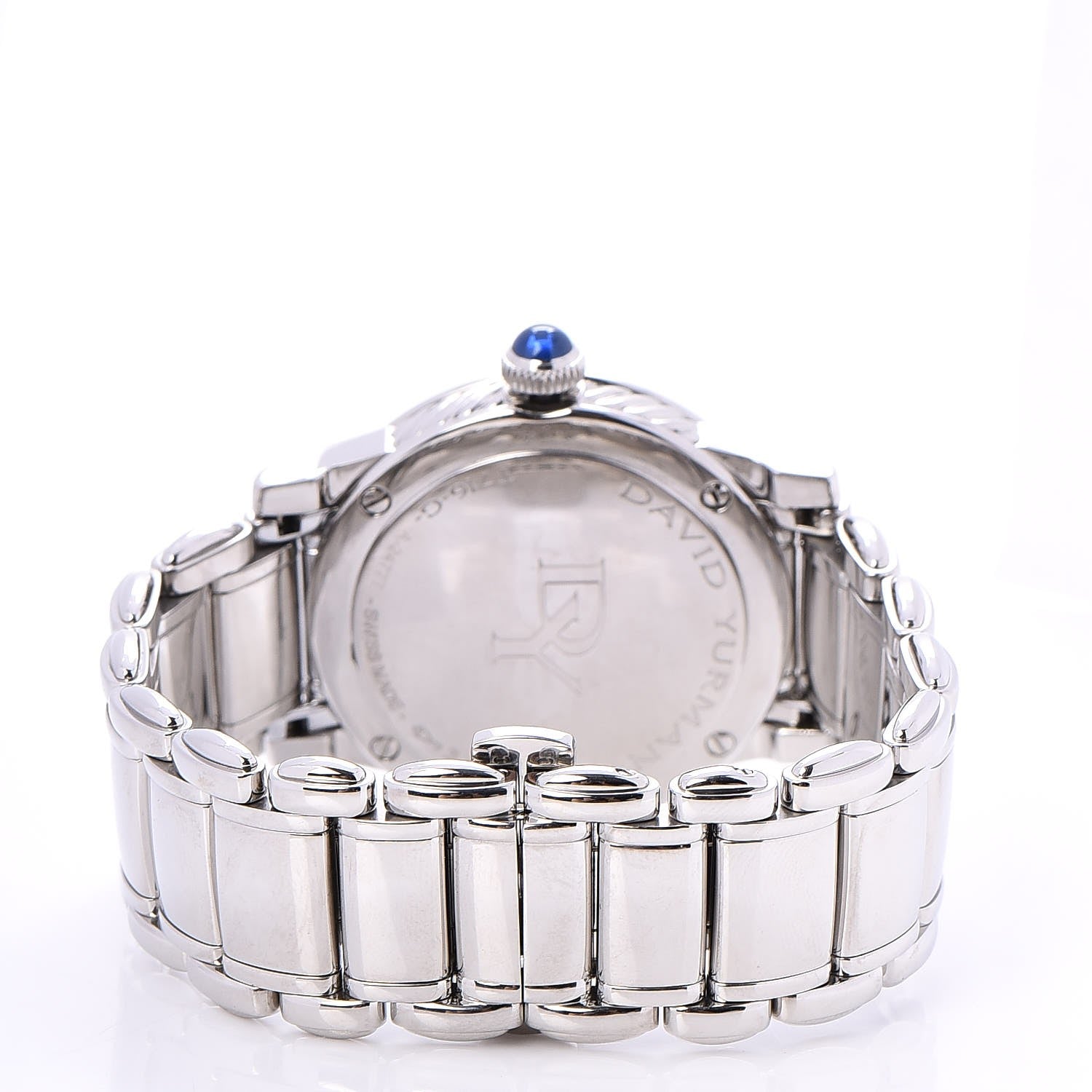 David Yurman Stainless Steel Diamond Mother of Pearl 34mm Classic Quartz Watch 4 of 11