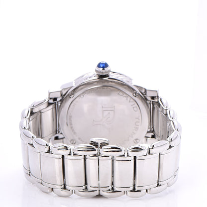 David Yurman Stainless Steel Diamond Mother of Pearl 34mm Classic Quartz Watch 4 of 11