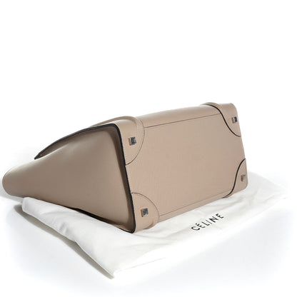 Celine Drummed Calfskin Mini Luggage Dune 4 of 9